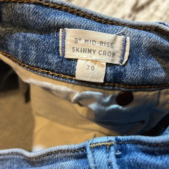 Madewell 9in Mid-Rise Skinny Crop - Picture 5 of 7